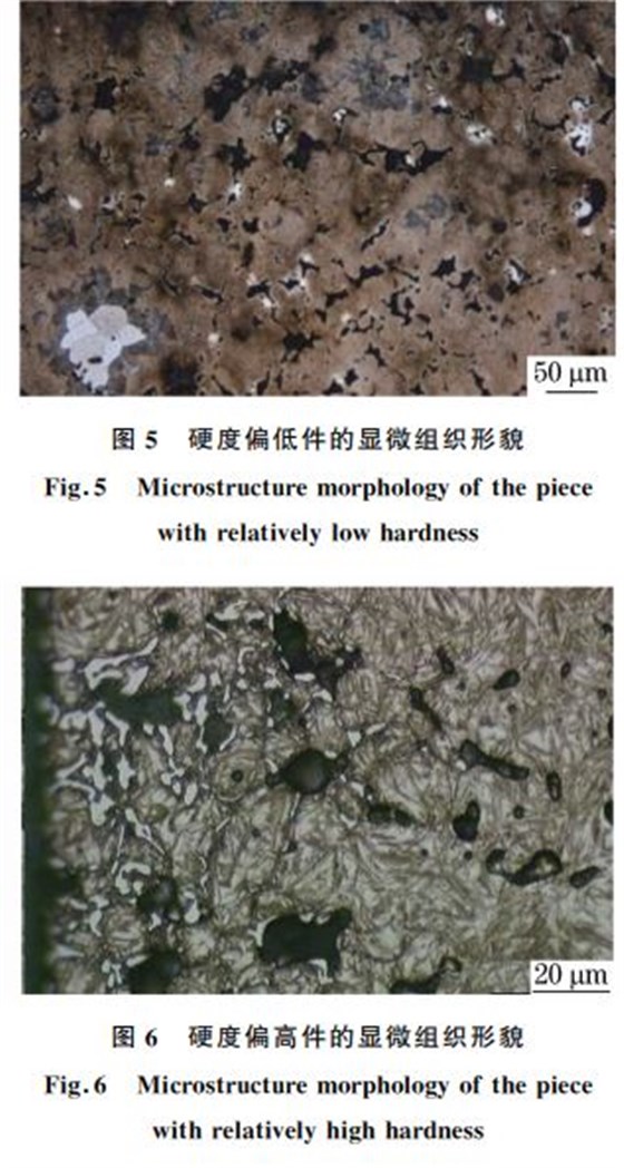 圖５ 硬度偏低件的顯微組織形貌