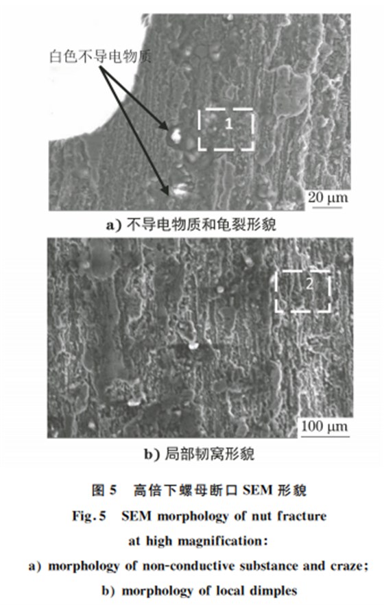 7075-T73鋁合金高鎖螺母斷裂原因圖5