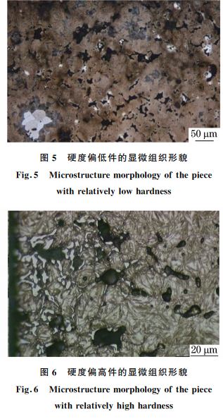 圖５ 硬度偏低件的顯微組織形貌
